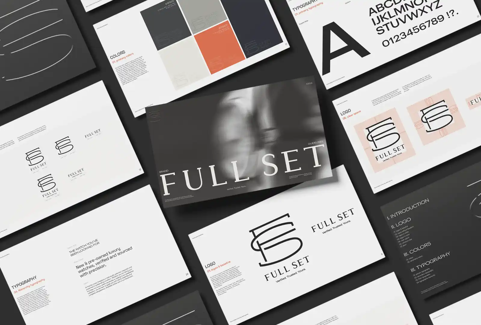 Charte graphique Full Set pour une marque d’horlogerie de prestige