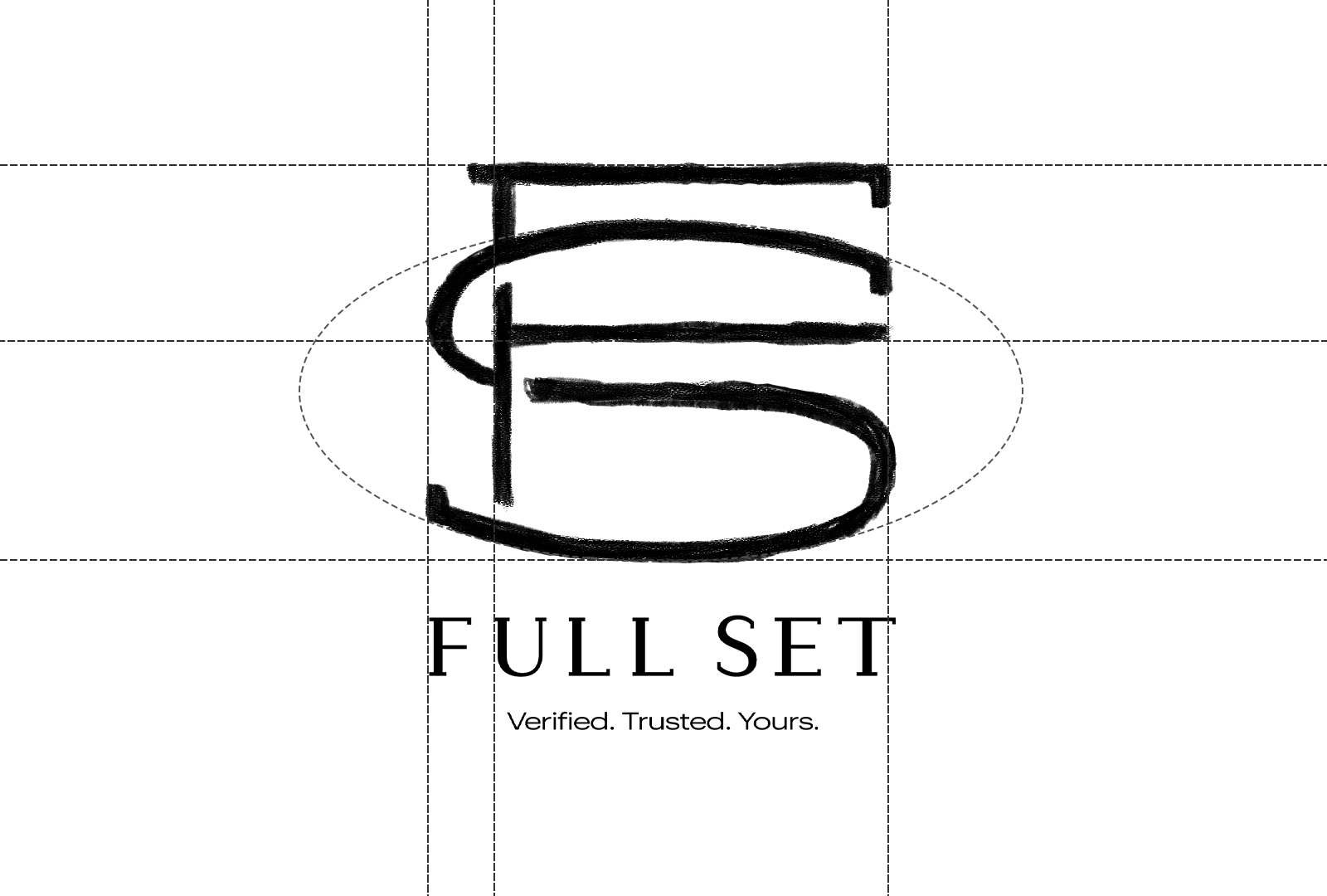 Croquis de construction du monogramme Full Set